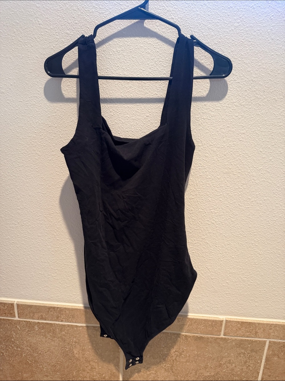 Black Sleeveless Bodysuit Top - Women